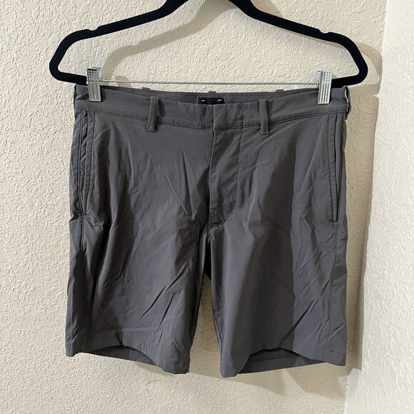 J Crew Stretch Chino Shorts Size 30 Length Inseam 9" Dark Gray EUC Casual Grey - Picture 1 of 3